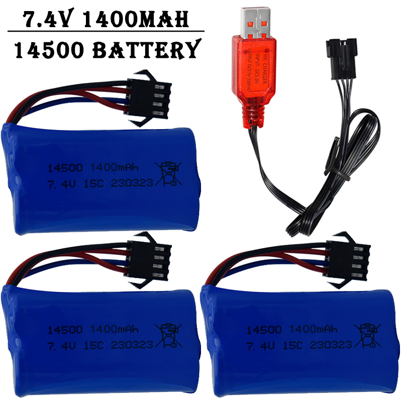 Balance Charger Rc - Литий-ионный аккумулятор 7.4В 1400мАч 14500 с