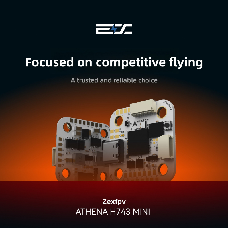 Betaflight Fc - Полетный контроллер ZEX ATHENA H743 Mini