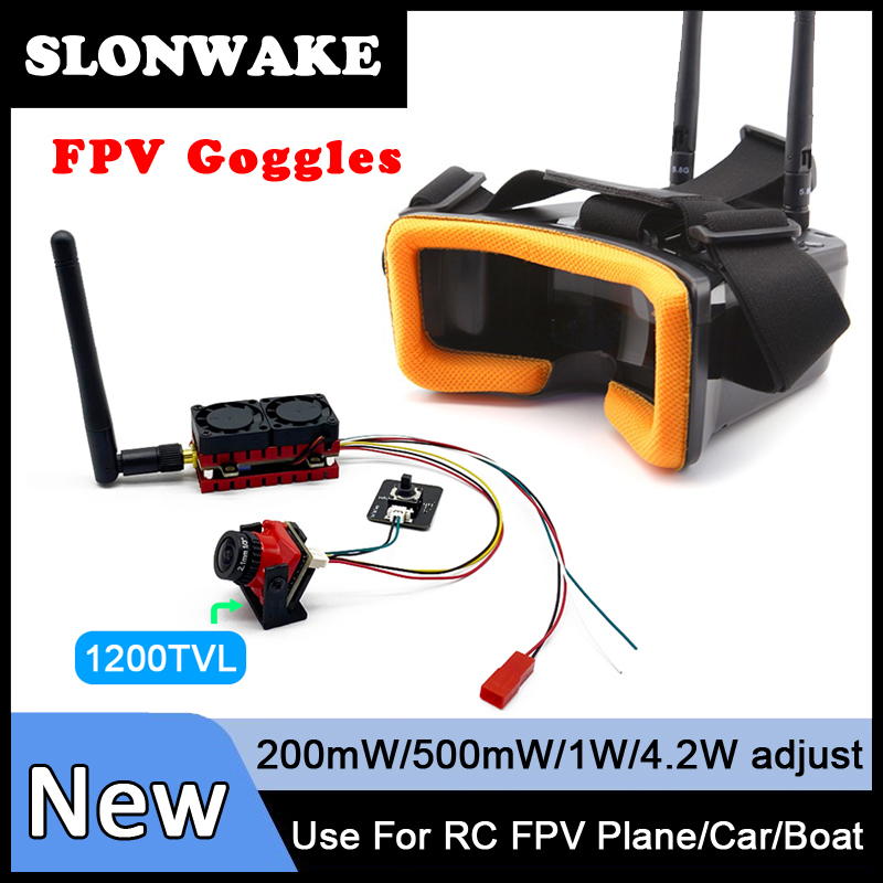 Goggles Fpv - SLONWAKE 5,8G 48CH 4,2 Вт VTX-передатчик