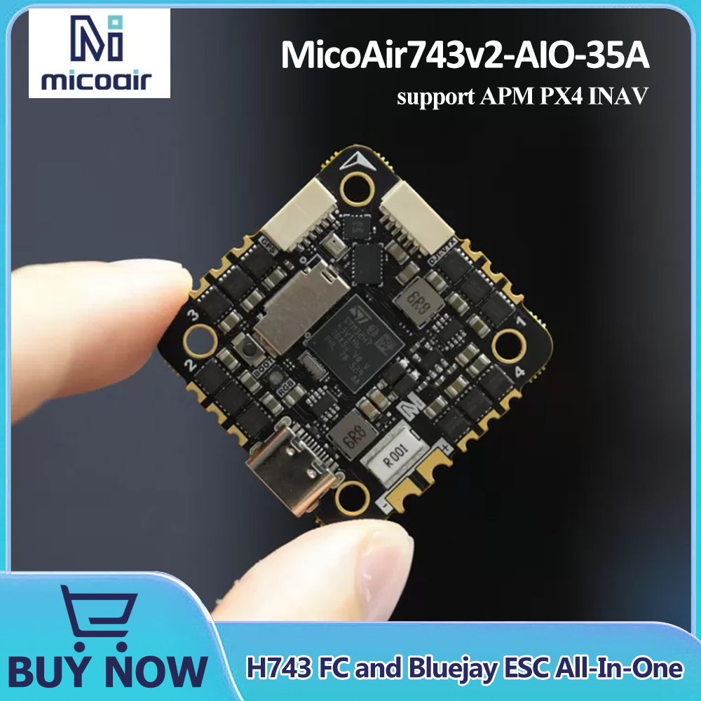 Betaflight Fc - MicoAir743v2-AIO-35A H743 FC и Bluejay ESC