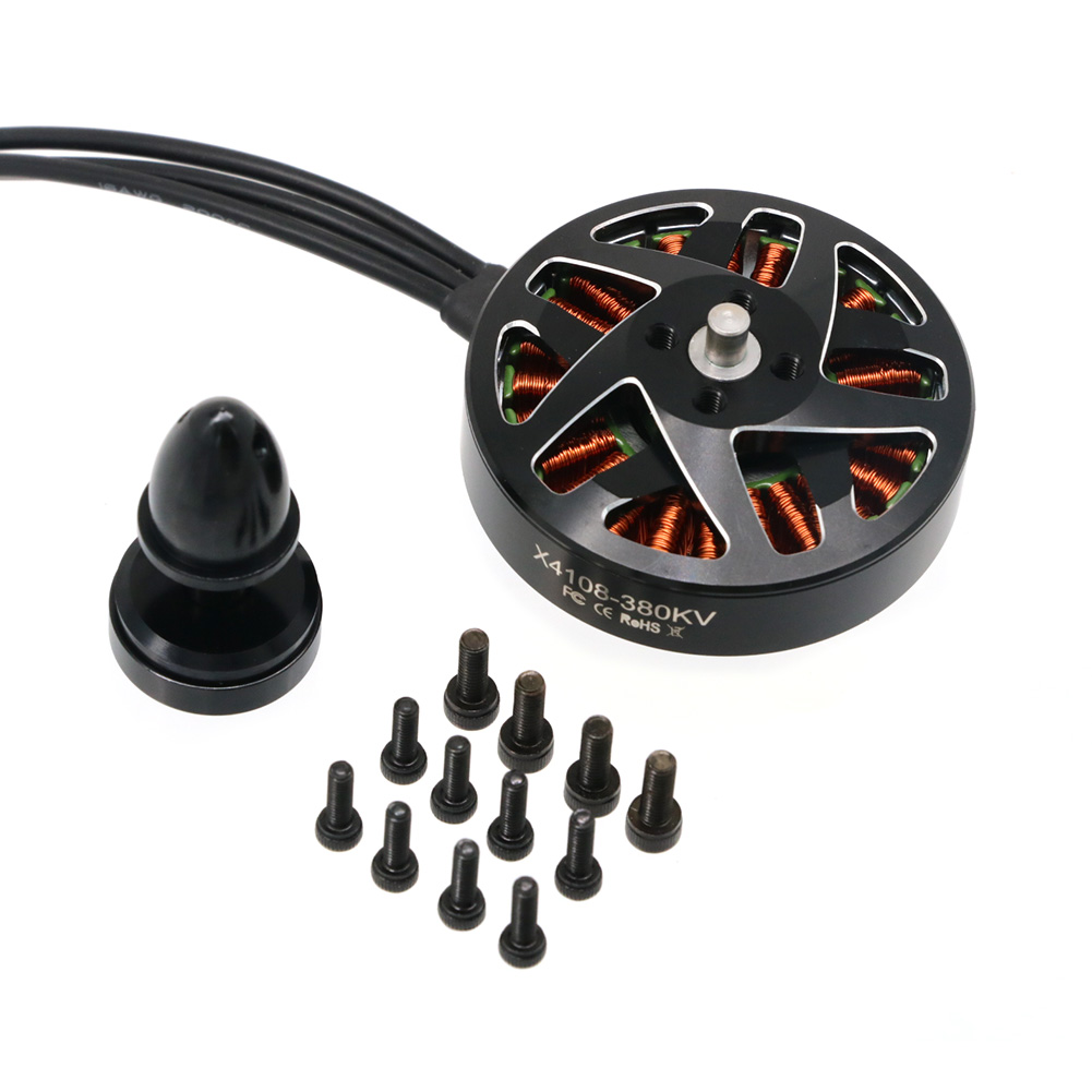 4 шт. UAngel 4108 X4108 380KV  – обзор и цена Brushed Drone Motor