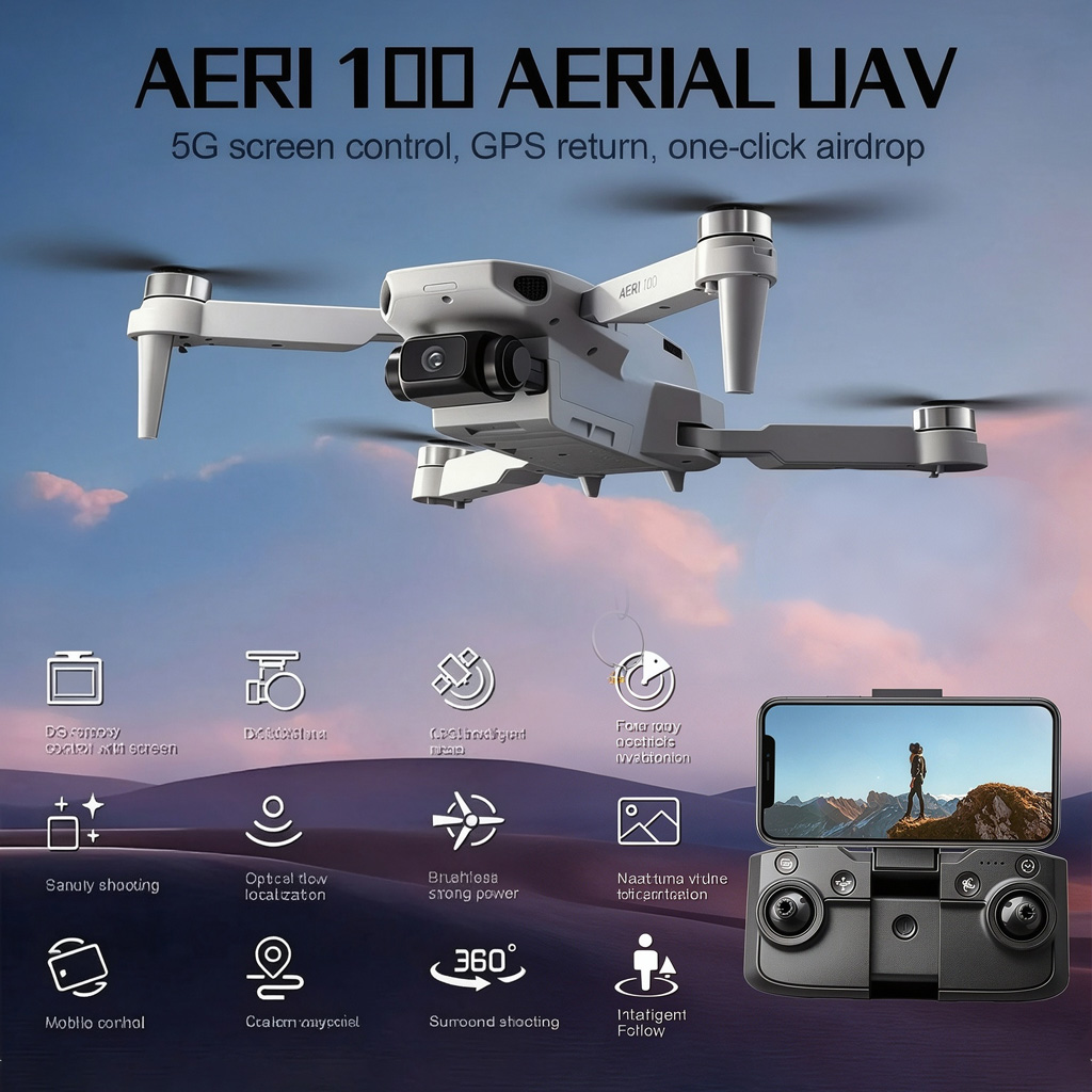 НОВЫЙ мини-дрон Aeri100 с двум – обзор и цена Propeller Guard