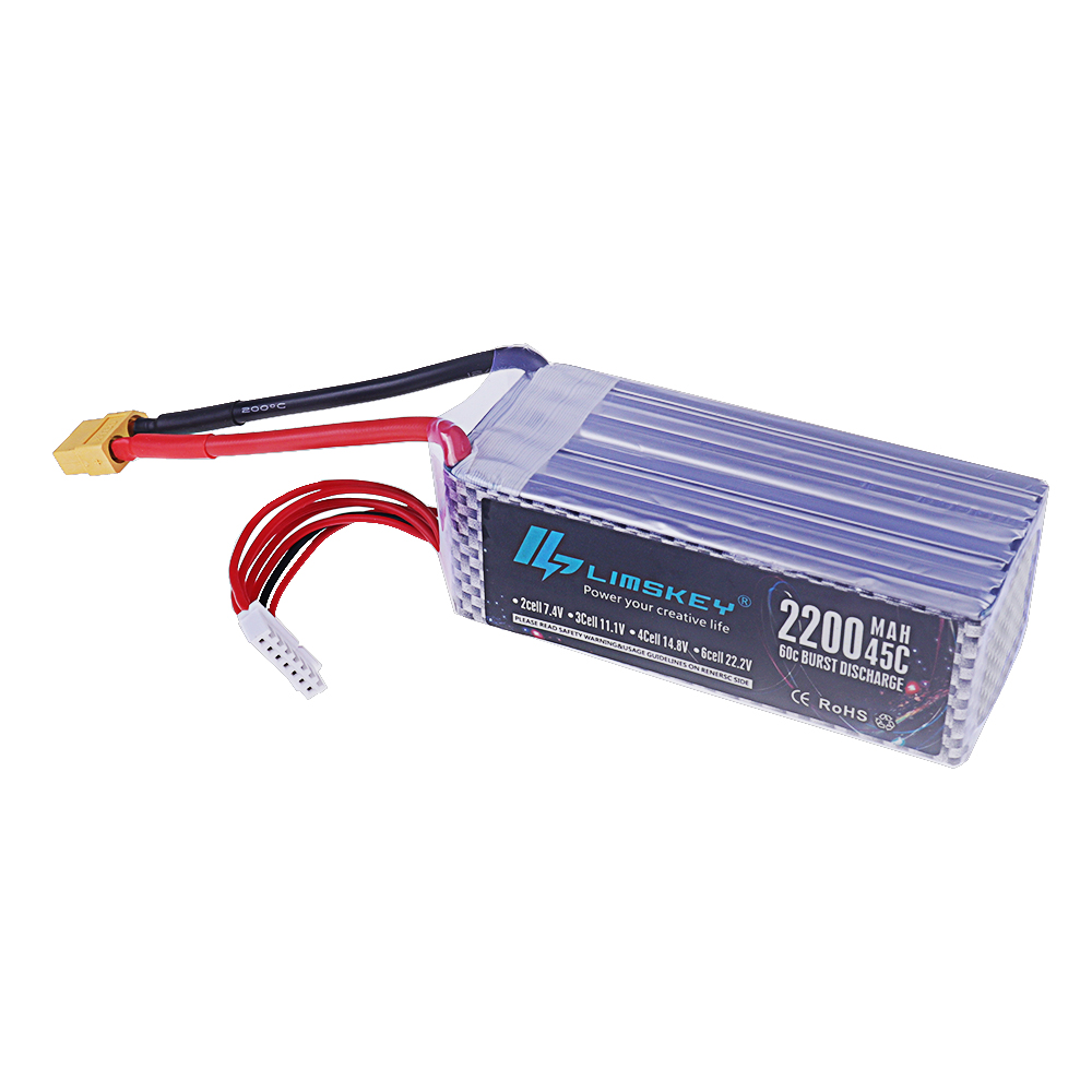 22,2 В 2200 мАч 45C Макс. 60C  – обзор и цена Lipo Battery 6S